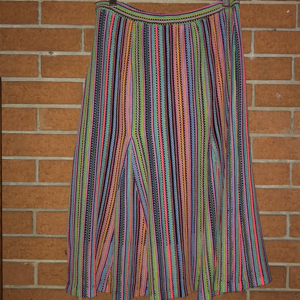 🛍ANTHROPOLOGIE🛍MAEVE SPECTRAL STRIP SKIRT🛍 - Picture 5 of 8